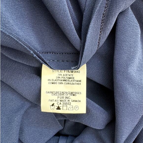 IRIS SETLAKWE Dress Womens Medium Navy Blue Career Modern Classic Minimalist - Picture 10 of 11